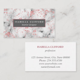 Pärlande kvinnlig ungfisk ro guld | PROFESSIONELL Visitkort