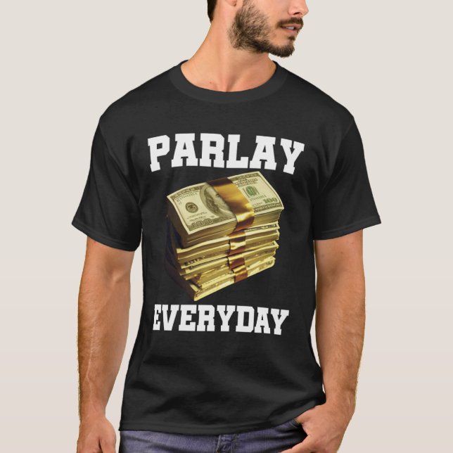 Parlay Betting Sports Gambling Odds DFS Over Under T Shirt (Framsida)