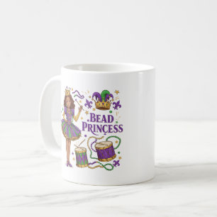 Pärldrottning - Mardi Gras Kaffemugg