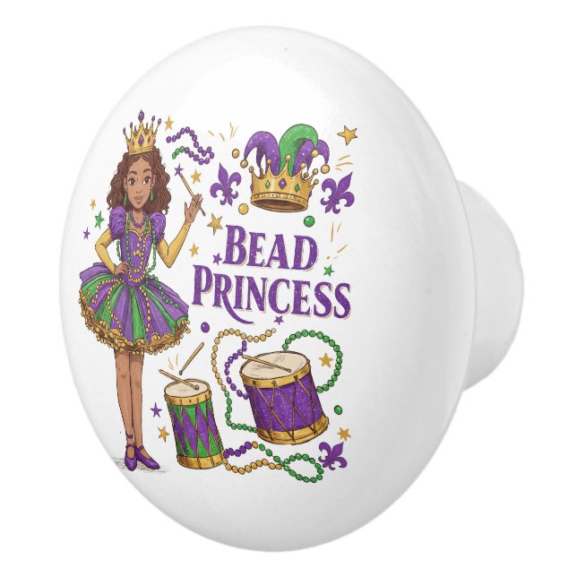 Pärldrottning - Mardi Gras Knopp (Höger)