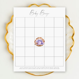 Pärlemor baby shower - Baby Bingo spel