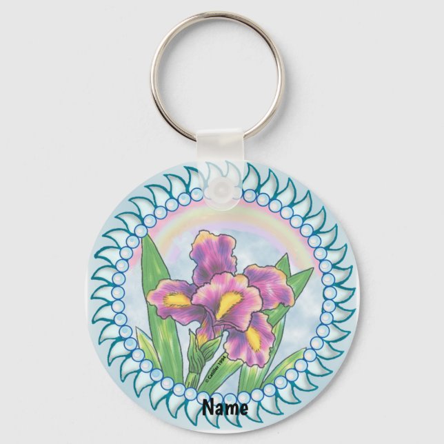 Pärlemor iris  nyckelring (Framsida)