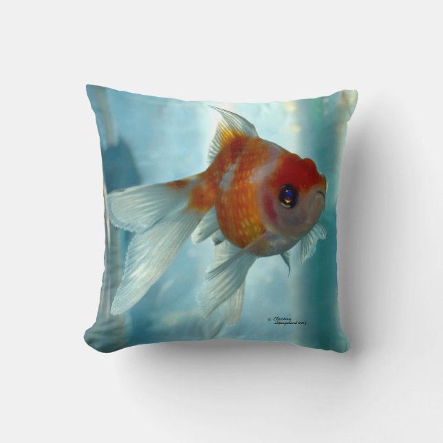 Pärlemor Oranda Guld fiskkudde Kudde (Framsida)