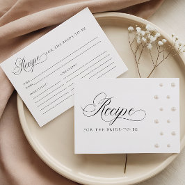 Pärlemor Receptkort för Bruden Tilläggskort