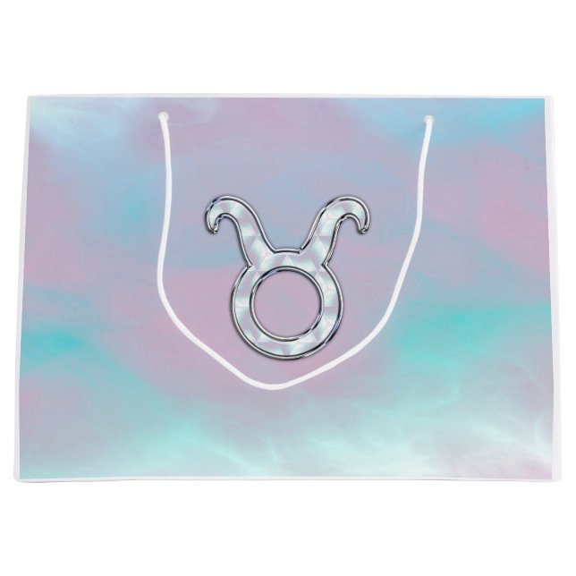 Pärlemor stil Oxen Zodiak Symbol (Framsidan)