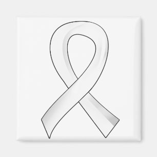 Pärlemorfärg band 3 för lungcancer magnet