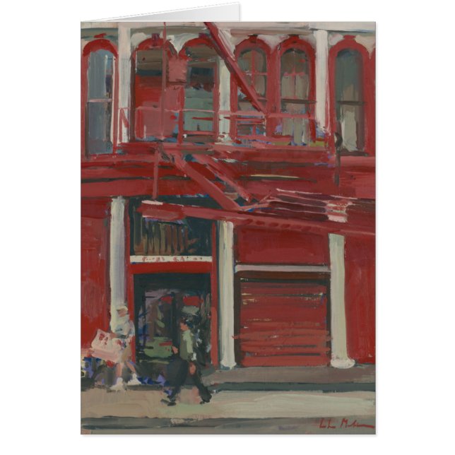 Pärlemorfärg färghandel Manhattan Hälsningskort (Framsidan)