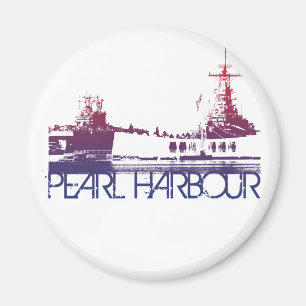 Pärlemorfärg hamnhorisontdesign magnet