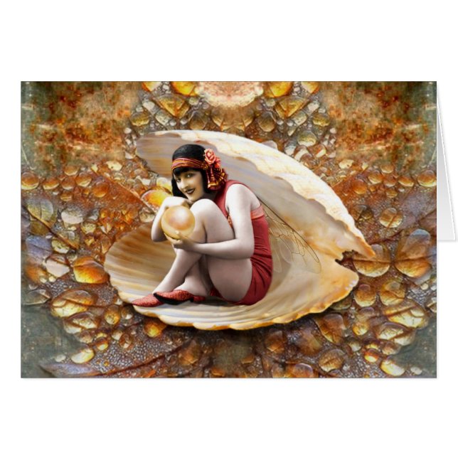 Pärlemorfärg tjuv! hälsningskort (Framsidan Horizontal)