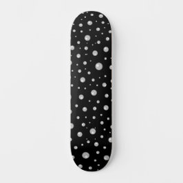 Pärlemormönster på svart bakgrund mini skateboard bräda 18,5 cm