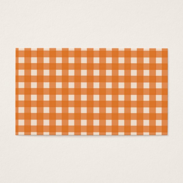 Pärlerna orange färg land visitkort (Framsidan)