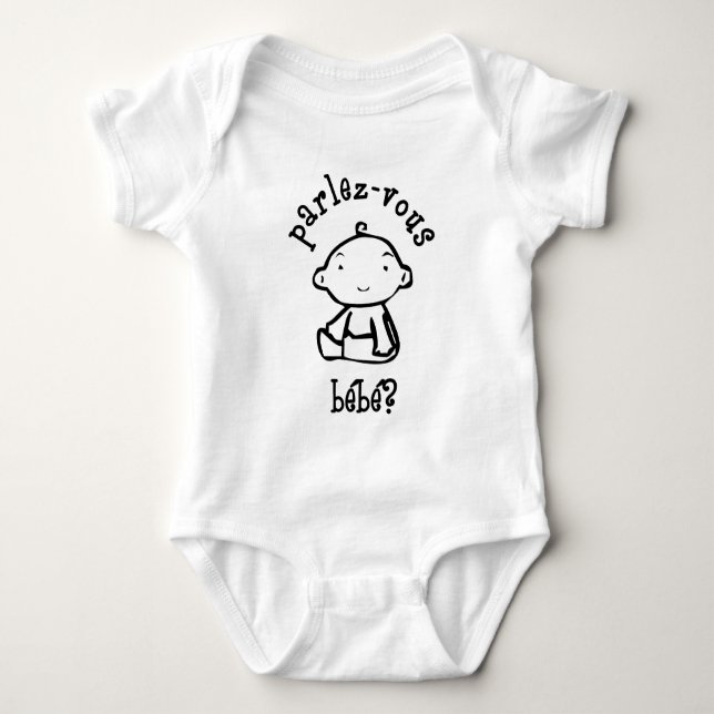 Parlez-Vous Bébé? T-shirt (Framsida)