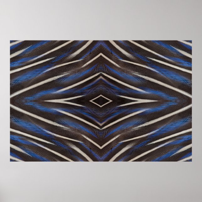 Pärlhöna fjäderdesign poster (Framsidan)