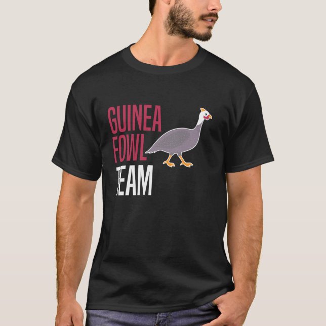 Pärlhöna Kyckling Fågel Lag T Shirt (Framsida)