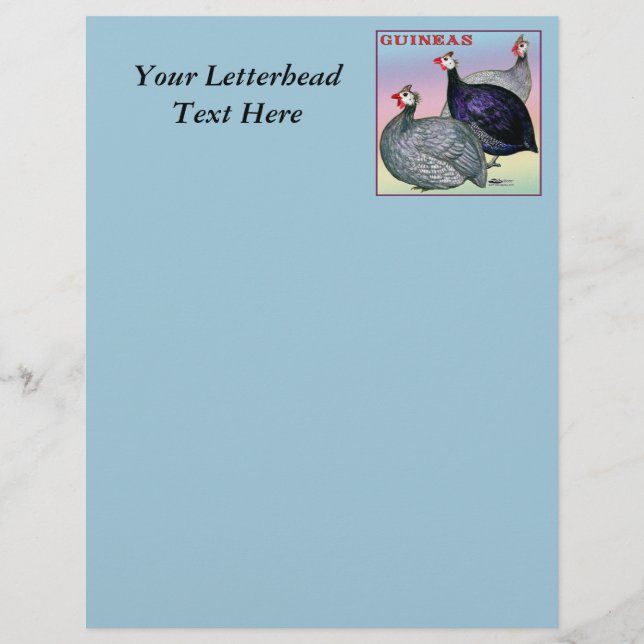 Pärlhöns Tre Fåglar (Framsida)