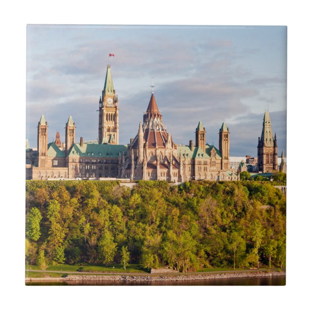 Parliament Hill i Ottawa Kakelplatta (Framsidan)