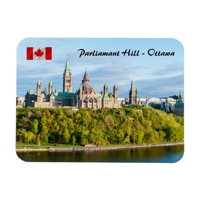 Parliament Hill i Ottawa Magnet (Horisontell)