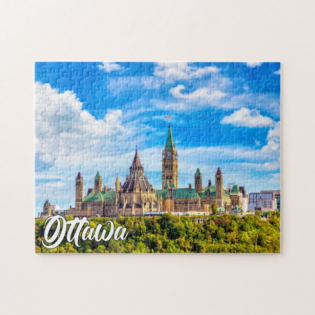 Parliament Hill, Ottawa, Ontario, Kanada Pussel (Horisontell)