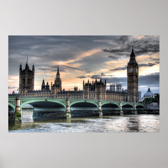 Parliment Byggnad - London, England Poster (Framsidan)