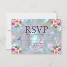Pärlmoder Iriserande RSVP-kort