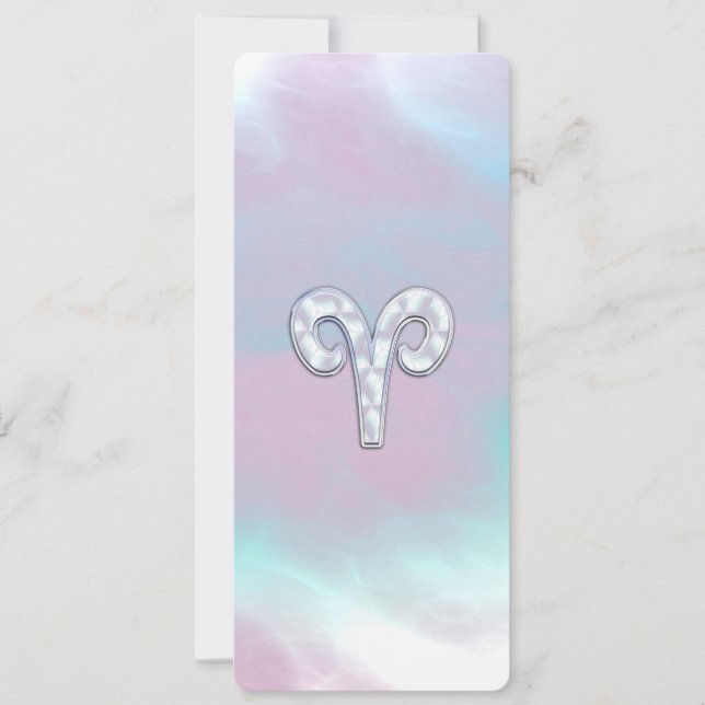 Pärlmoder stil Väduren Zodiak-tecken (Framsida)