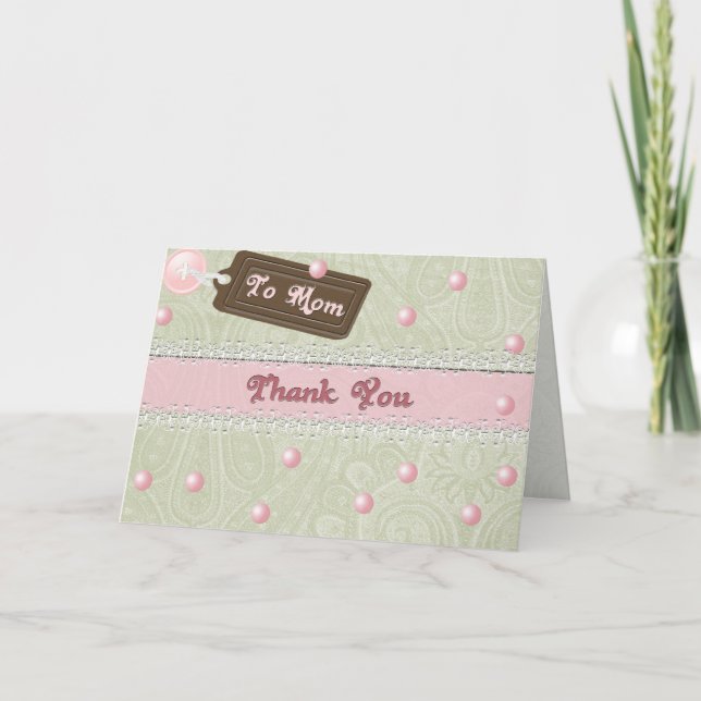 Pärlor av mors dag kort (Framsida)