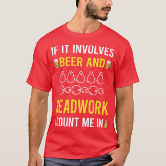 Pärlor av öl- och bete t shirt