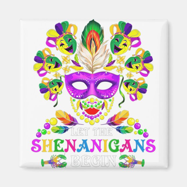 Pärlor-bengemasken gör det möjligt för shenanigans magnet (Framsidan)
