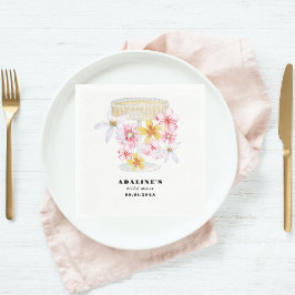 Pärlor, kronblad & Prosecco | Bröllopsdusch för bl Pappersservett