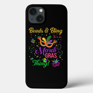 Pärlor och Bling Det är en Mardi Gras-grej - Mardi
