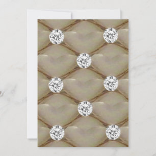 Pärlor och diamanter inbjudningar