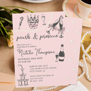 Pärlor och Möhippa av Personlig från Prosecco Inbjudningar