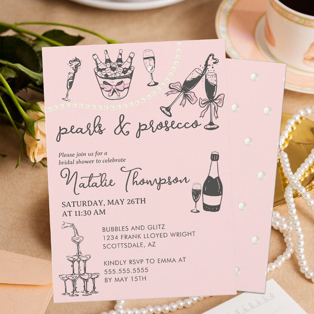 Pärlor och Möhippa av Personlig från Prosecco Inbjudningar (Skapare uppladdad)