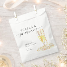 Pärlor och Prosecco Bröllopsdusch Anpassad Minimal