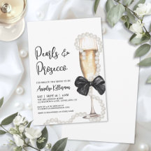 Pärlor och Prosecco Bröllopsdusch