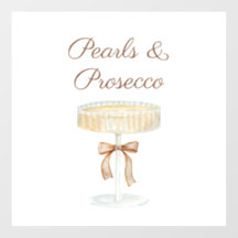 Pärlor och Prosecco bröllopsdusch kärlek