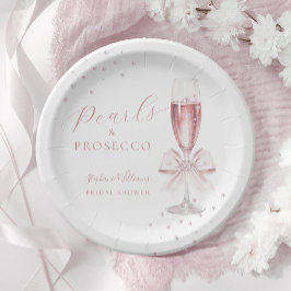 Pärlor och Prosecco Rosa Bröllopsdusch