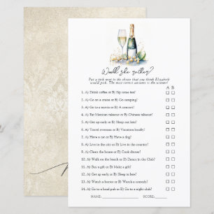 Pärlor och Prosecco, skulle hon hellre? Bröllopssp
