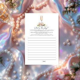 Pärlor och Prosecco Vad är historien? Bröllopsspel