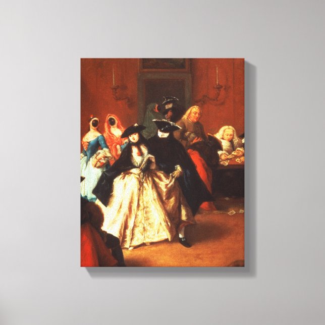 Parlor (olja på canvas) canvastryck (Framsida)