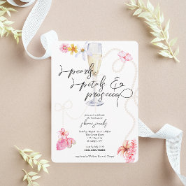 Pärlor, Petals + Prosecco | Trendigets Möhippa Inbjudningar