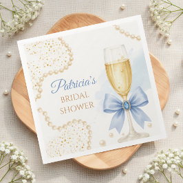 Pärlor & Prosecco Bröllopsdusch Pappersservett