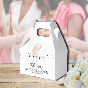 Pärlor & Prosecco Bröllopsdusch Tack Presentaskar