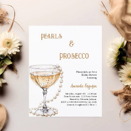 Pärlor Prosecco Bröllopsfest