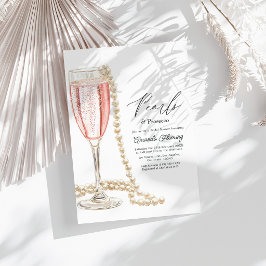 Pärlor & Prosecco Bröllopsfest Inbjudningar