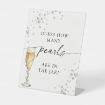 Pärlor & Prosecco Gissa Hur Många Pärlor Spel Skyl