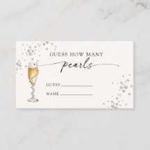 Pärlor & Prosecco Gissa Hur Många Pärlor Spel 