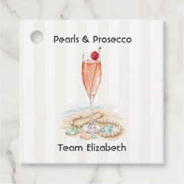 Pärlor & Prosecco Kustlig Sjungmöhipp Gåvor Etiketter