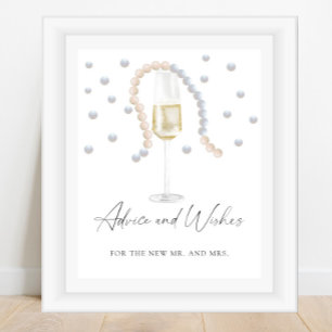 Pärlor & Prosecco - Råd och önskemål Poster