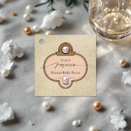 Pärlor & Prosecco - Vintage Bröllopsdusch i Chic s Gåvor Etiketter